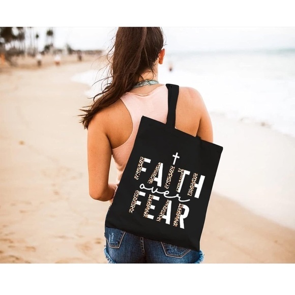 Faith Over Fear Tote Bag NWT